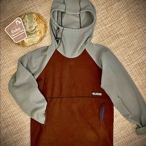 Melanzana micro grid hoodie